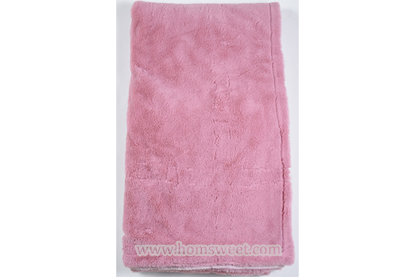 Fashion Solid Faux Fur Throw 