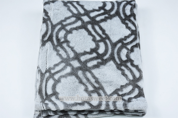 &nbsp;Hot Selling Bottom Printed &  Cutted&nbsp; Mink Fleece Throw With  Fringes&nbsp;